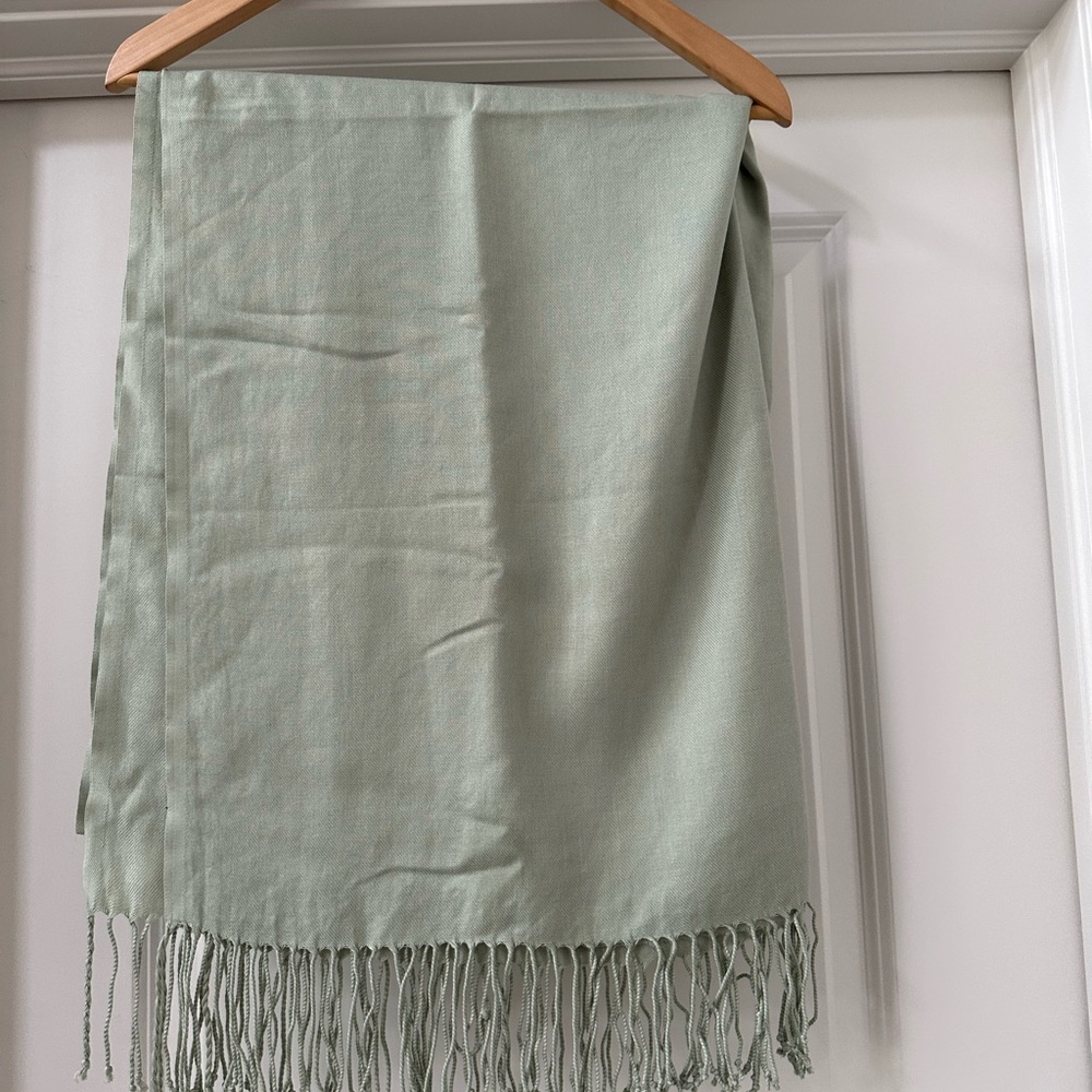 Mint green pashmina